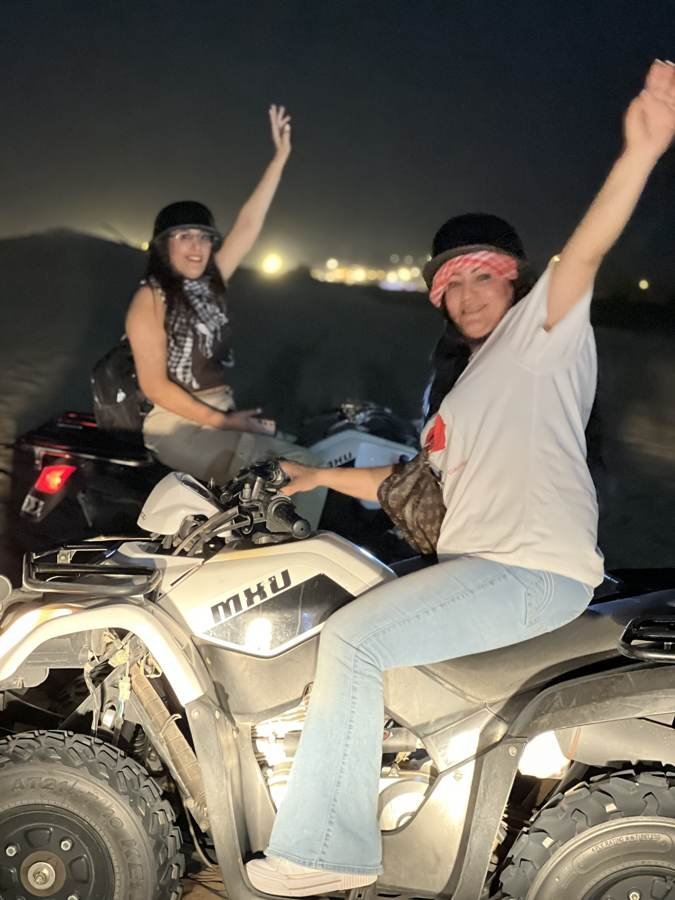 desert night, quad bikes