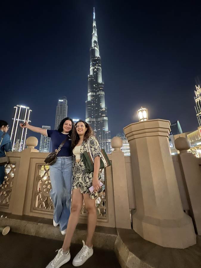 under the Burj