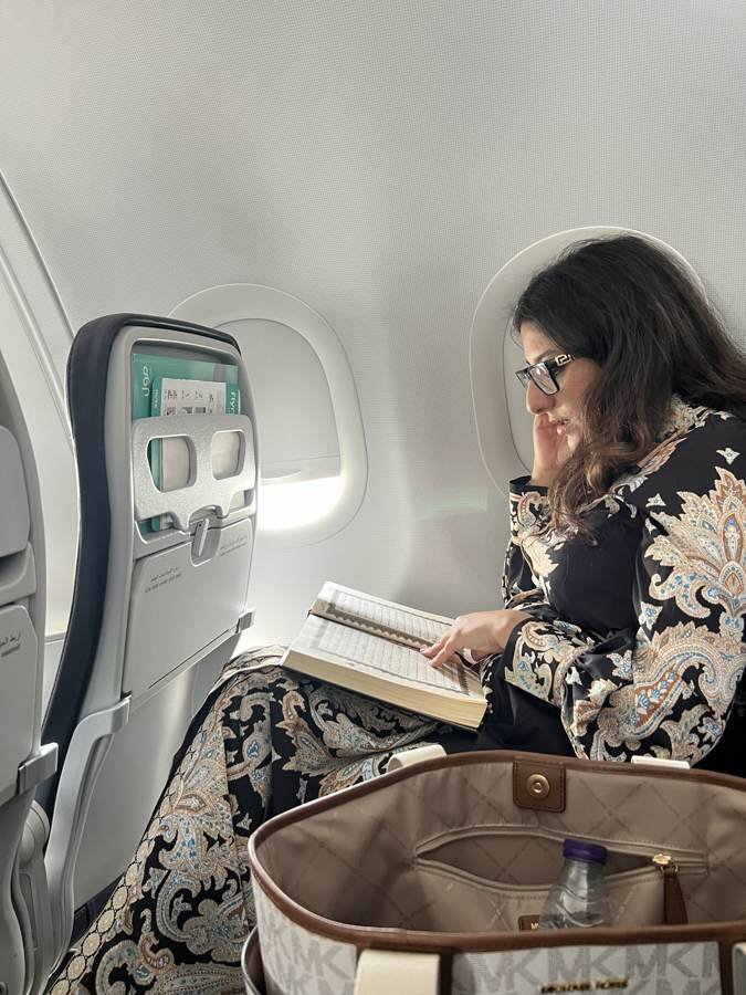 book on the plane