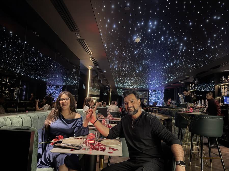 under a ceiling of stars
