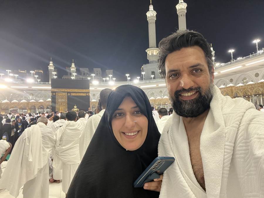 in ihram, together