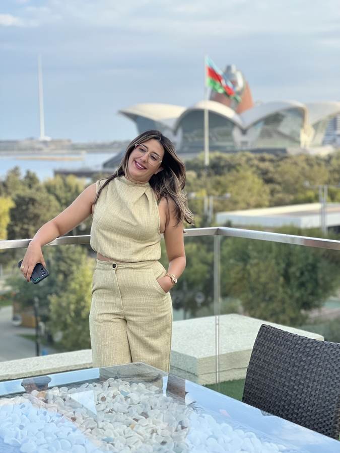 twirling on the terrace